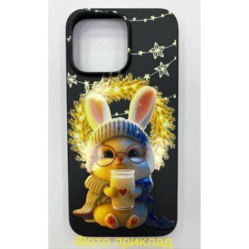 Накладка WAVE N Print для iPhone 15 Rabbit Black 43450 фото