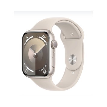 Apple Watch Series 9 GPS 45mm Starlight Aluminum Case with Starlight Sport Band SM (MR963) 46163 фото