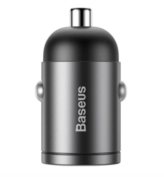 Автомобільний адаптер BASEUS Tiny Star Mini PPS Car Charge Type-C Port 30W Gray 33663 фото