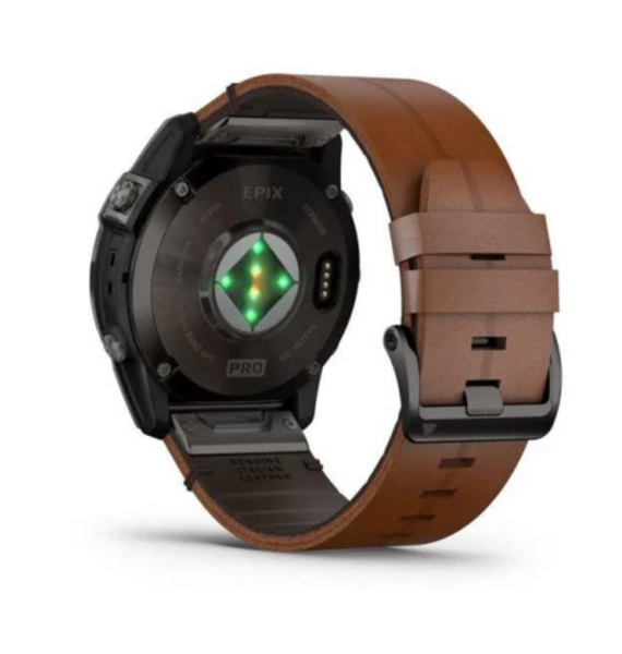 Garmin Epix Pro Gen 2 Sapphire 51mm Carbon G. DLC Tit. with Chestnut L. Band (010-02804-30) 45155 фото