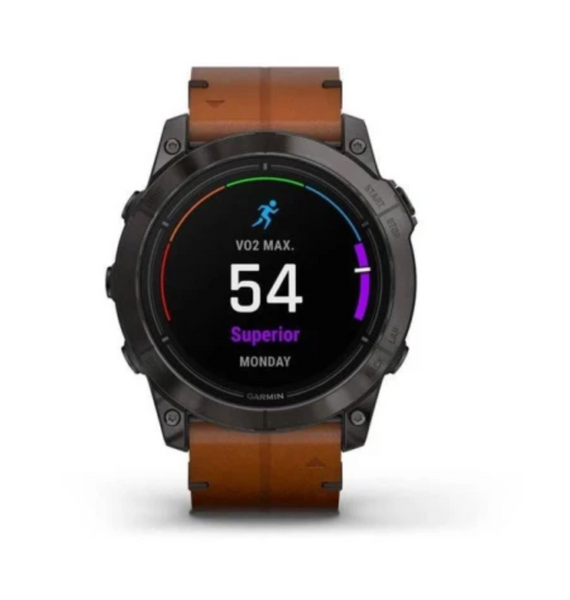 Garmin Epix Pro Gen 2 Sapphire 51mm Carbon G. DLC Tit. with Chestnut L. Band (010-02804-30) 45155 фото