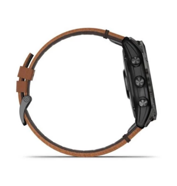 Garmin Epix Pro Gen 2 Sapphire 51mm Carbon G. DLC Tit. with Chestnut L. Band (010-02804-30) 45155 фото