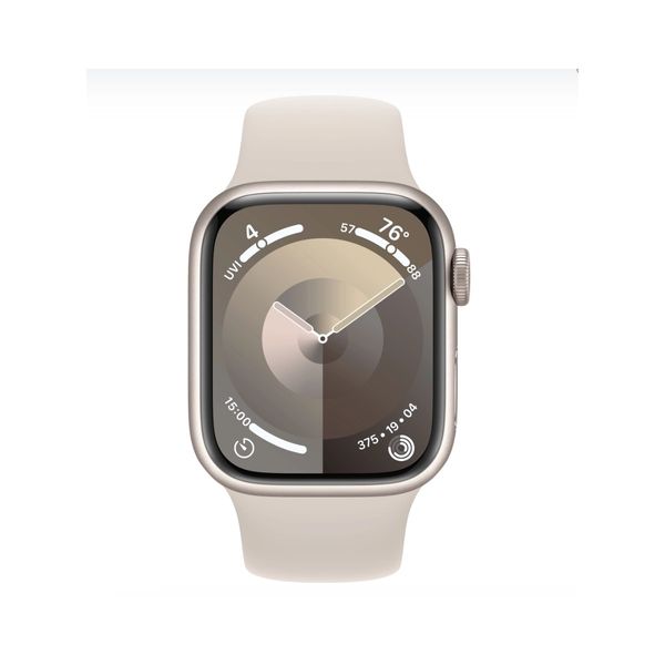 Apple Watch Series 9 GPS 45mm Starlight Aluminum Case with Starlight Sport Band SM (MR963) 46163 фото