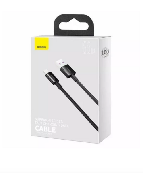 Кабель Baseus Superior Series 66W USB-Type-C 1m Black 53073 фото