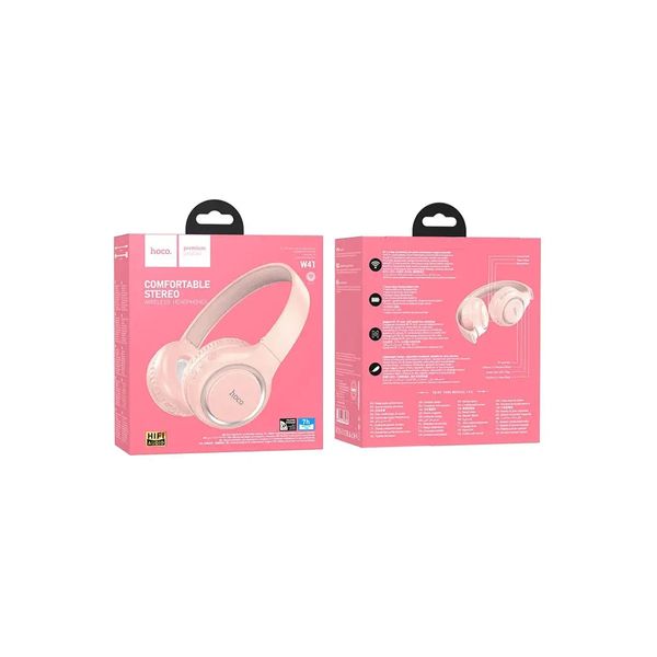 Навушники накладні Bluetooth Hoco W41 Charm Pink 41626 фото