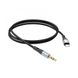 Подовжувач НОСО UPA22 AUX silicone audio cable 1m. Black 38794 фото 2